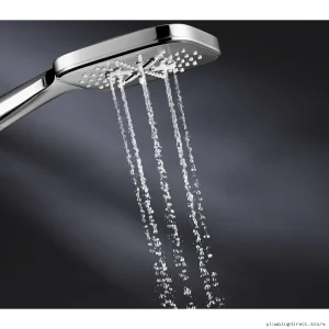 Grohe Chrome 3-in-1 Hand Shower with Hose & Slide Bar - Adjustable Spray Patterns