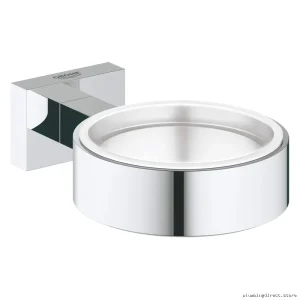Grohe Chrome Essentials Cube - Toothbrush & Tumbler Holder 40508001