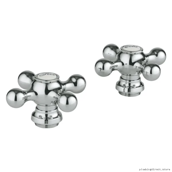 Grohe Chrome Kitchen & Bath Faucet Handle Set - Pair