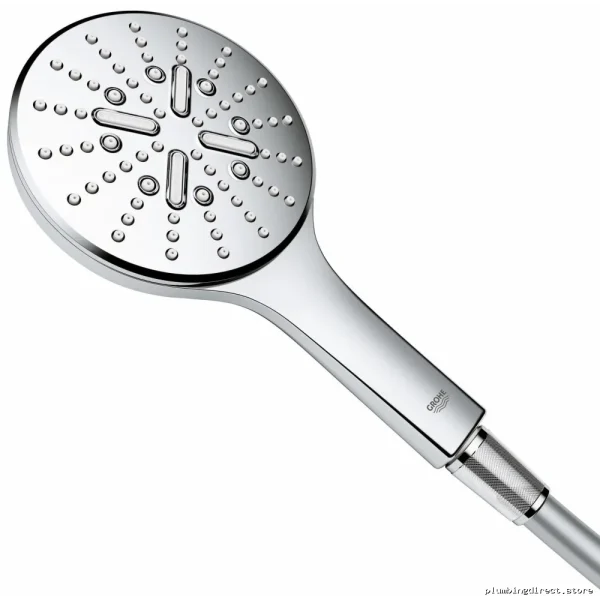 Grohe Chrome Rainshower Handheld Showerhead with 3 Spray Modes 1.75 GPM - Image 2