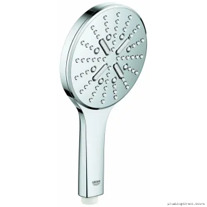 Grohe Chrome Rainshower Handheld Showerhead with 3 Spray Modes 1.75 GPM