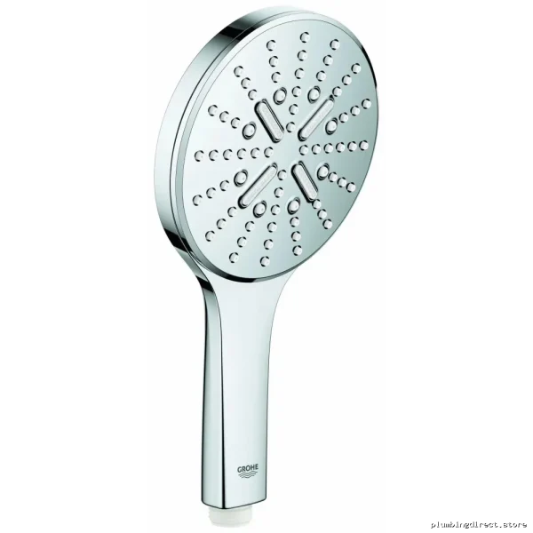 Grohe Chrome Rainshower Handheld Showerhead with 3 Spray Modes 1.75 GPM