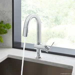 Grohe Chrome Kitchen Faucet with Easy-Pull Spray Head 30377000