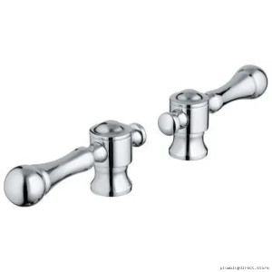 Grohe Chrome Lever Handles Pair 18244000 Modern Door Hardware