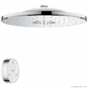 Chrome Rain & Massage Shower Head with Remote Control - Grohe