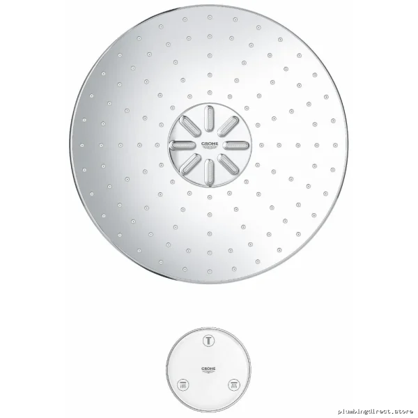 Chrome Rain & Massage Shower Head with Remote Control - Grohe - Image 2