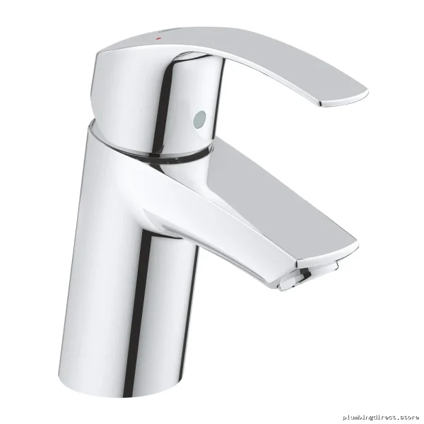 Grohe Chrome Single Hole Bathroom Faucet - Modern Eurosmart Design