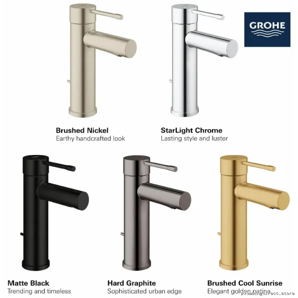 Grohe Chrome Single Hole Bathroom Faucet - Compact S-Size Design 3221600A - Image 4