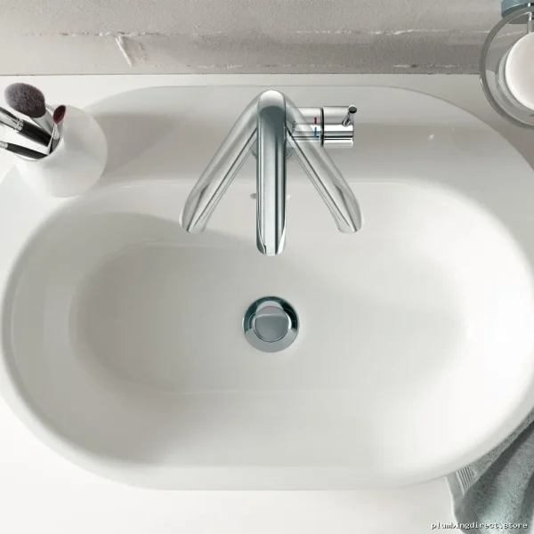 Grohe Chrome Single Hole Bathroom Faucet - Modern Essence Design 2348600A - Image 5