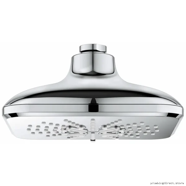 Grohe Chrome SmartActive 6.5 Inch 3-Spray Square Rain Shower Head - Image 2