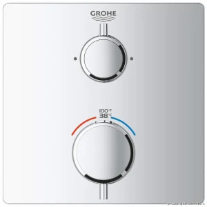 Grohe Chrome Thermostatic Shower Valve Trim with Diverter 24111000