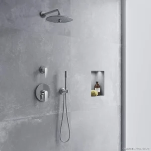 Grohe Chrome 3-Way Shower Diverter Trim - Precision Water Flow Control