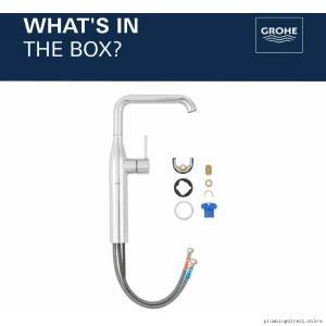 Grohe Chrome Vessel Sink Faucet - Modern Bathroom Design