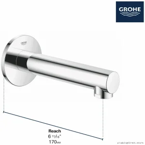 Grohe Concerto Modern Matte Black Bathtub Faucet