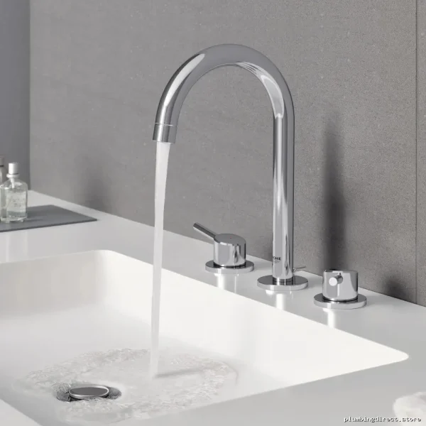 Grohe Concetto Chrome Widespread Bathroom Faucet - Modern Design - Image 2