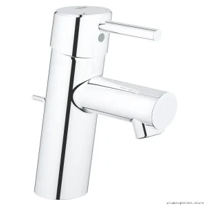 Grohe Concetto Chrome Bathroom Faucet - Single Hole, Modern Design 3427000A