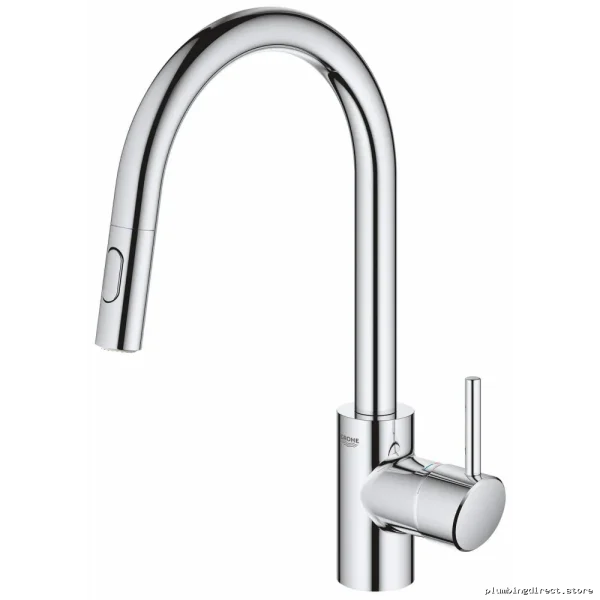 Grohe Concetto Kitchen Faucet with Pull-Down Spray Chrome Finish - Image 4