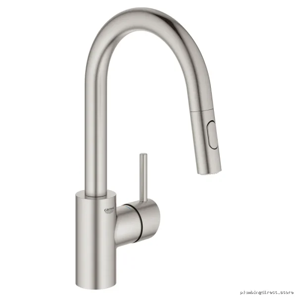 Grohe Concetto SuperSteel Prep Faucet with Easy-Pull Spray Head 31479DC1 - Image 2