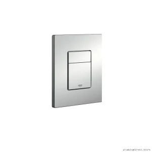 Grohe Cosmopolitan Dual-Flush Matte Chrome Wall Actuator Plate