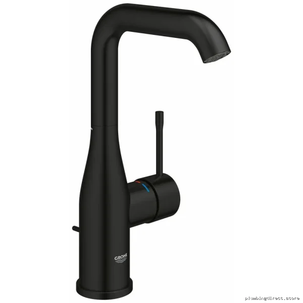 Sleek Grohe Essence Matte Black Bathroom Faucet - Image 3