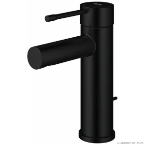 Grohe Essence Single Hole Bathroom Faucet - S-Size Matte Black Modern Design