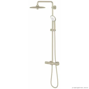 Grohe Euphoria 26128EN2 Brushed Nickel Thermostatic Shower Set with Exposed Valve