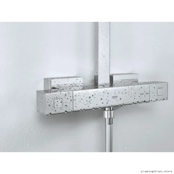 Grohe Euphoria Cube Thermostatic Shower with Chrome Finish