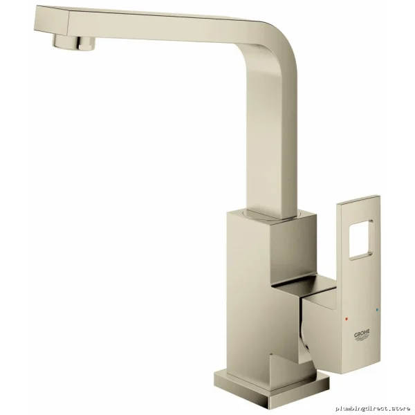 Grohe Eurocube Centerset Faucet in Brushed Nickel for Bathroom - 23184ENA - Image 4