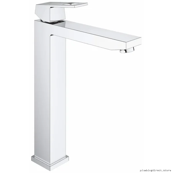 Grohe Eurocube Chrome Bathroom Sink Faucet - Single Hole Vessel Design - Image 4