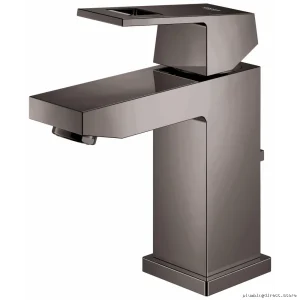 Grohe Eurocube Single Hole Bathroom Faucet - High-Quality Hard Graphite 23129A0A