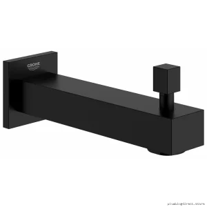 Grohe Matte Black Eurocube Tub Spout with Diverter 133072430