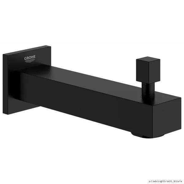 Grohe Matte Black Eurocube Tub Spout with Diverter 133072430