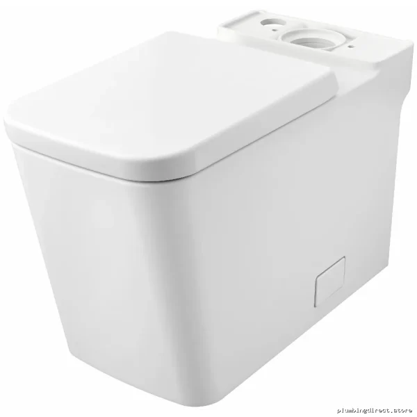 Grohe Eurocube Modern Tall Elongated Toilet & Seat in Alpine White - Image 2