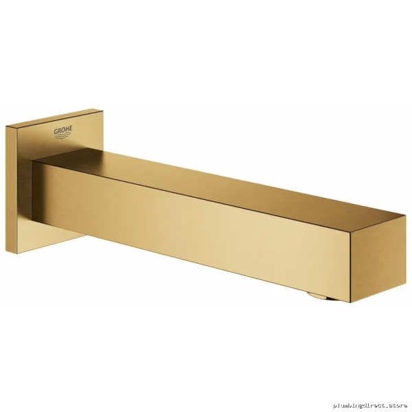 Grohe Eurocube Tub Spout Brushed Cool Sunrise Finish High-Flow Modern Bathroom Faucets