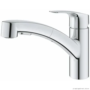 Grohe Chrome Pull-Out Spray Kitchen Faucet Eurosmart Model 30306001