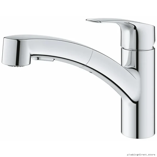 Grohe Chrome Pull-Out Spray Kitchen Faucet Eurosmart Model 30306001