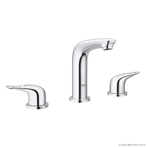 Grohe Modern EuroStyle Chrome Widespread Bathroom Faucet