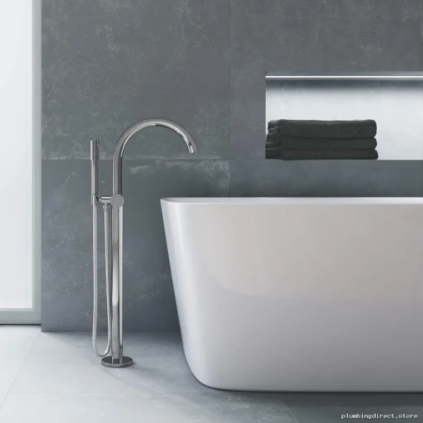 Freestanding Tub Faucet Trim w/ Hand Shower - Chrome Finish Grohe 29302000 - Image 2