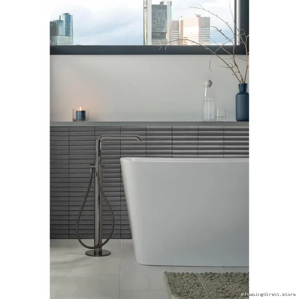 Grohe Graphite Freestanding Tub Faucet with Hand Shower 23491A0A - Image 2