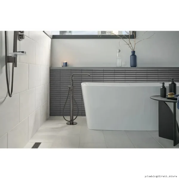 Grohe Graphite Freestanding Tub Faucet with Hand Shower 23491A0A - Image 3