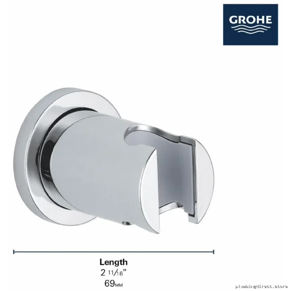 Grohe Hard Graphite Handheld Shower Head Bracket - Image 4