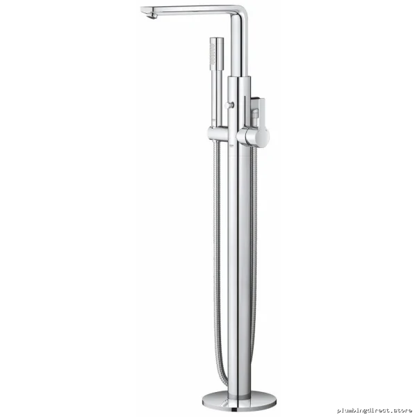Grohe Lineare Freestanding Tub Faucet Kit with Chrome Finish and High-Pressure Hand Shower - 23792001 - Image 2
