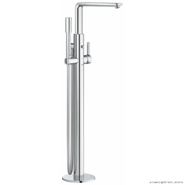 Grohe Lineare Freestanding Tub Faucet Kit with Chrome Finish and High-Pressure Hand Shower - 23792001