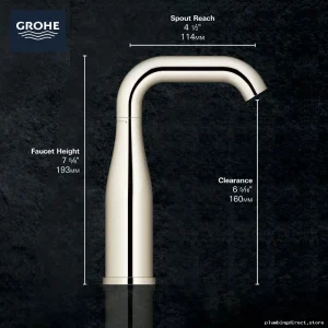 Grohe Modern Single-Hole Bath Faucet in Matte Black Finish