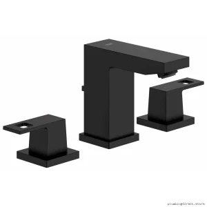 Grohe Matte Black Eurocube Widespread Bathroom Faucet 20370243A