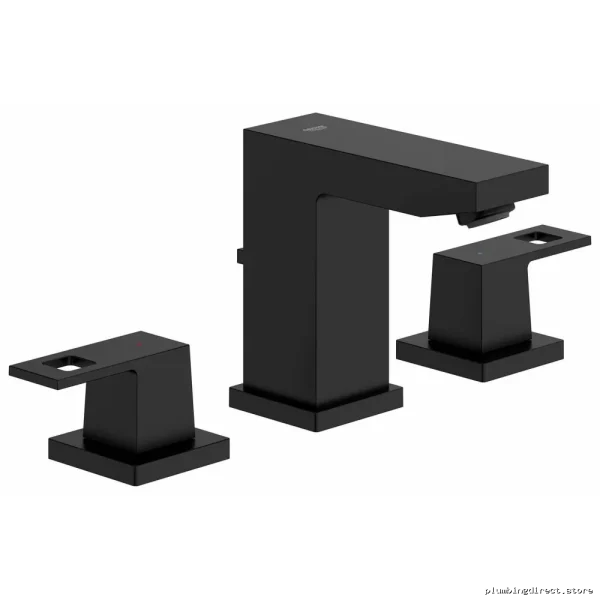Grohe Matte Black Eurocube Widespread Bathroom Faucet 20370243A
