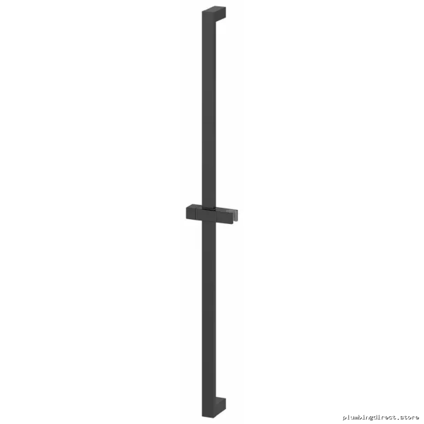 Matte Black Modern Shower Slide Rail - Euphoria Cube 36 by Grohe