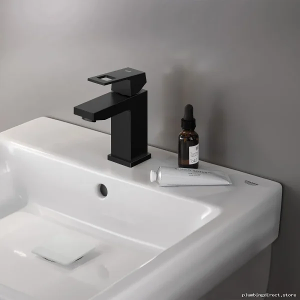Grohe Matte Black Single Lever Bathroom Sink Faucet 23129243A - Image 4