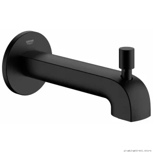Grohe Matte Black Tub Spout with Diverter - Modern Bathroom Upgrade