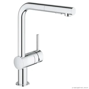 Grohe Minta Chrome Kitchen Faucet with Easy-Pull Spray Head 30300000